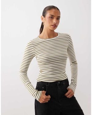Gina Tricot Soft Long Sleeve Top - Grey