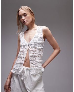 Rhythm – haven – longline-trägertop aus spitze - Grau