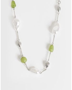TOPSHOP Omelia Necklace - White