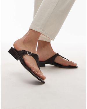 & Other Stories Leather Buckle Sandals - Natural