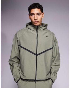 Nike Tech Shori Full Zip Hoodie Track Jacket - Grey