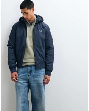 Fred Perry Giacca Brentham Con Cappuccio - Blu