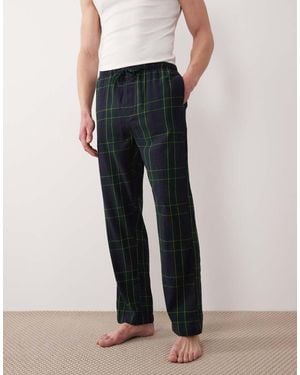 GANT Flannel Check Pyjama Trousers - Black