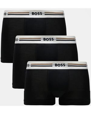 BOSS 3 Pack Revive Trunks - Black