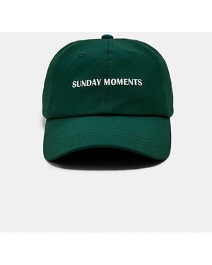 Stradivarius Cappellino Ricamato Sunday Moments Bosco - Verde