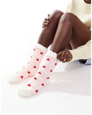 Brave Soul – flauschige bettsocken - Pink