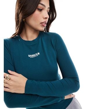 Barbour Myla Logo Long Sleeve T-shirt - Blue