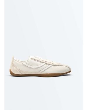 Oysho Soft Nylon Sports Trainers - White