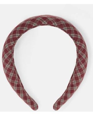 Pull&Bear Brede Geruite Haarband - Roze