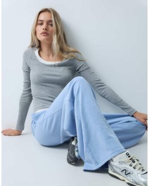 Gap Baggy Wide Leg Joggers - Blue