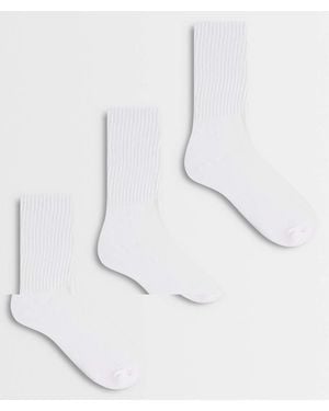 Vero Moda Pack De 3 Pares De Calcetines Deportivos Blancos De
