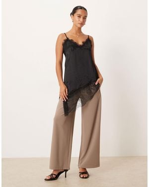 JDY Petite Wide Leg Pants - Natural