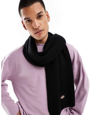 Dickies Bufanda Negra De Punto De - Negro