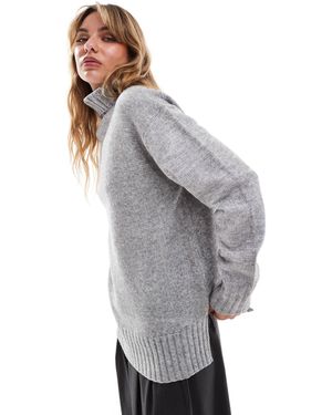 Threadbare – flauschiger oversize-pullover - Grau