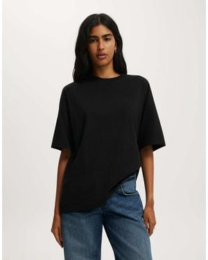 Cotton On Boxy Short Sleeve Tee - Black