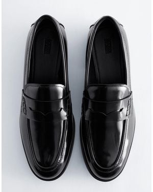 & Other Stories Loafer aus echtem leder - Schwarz