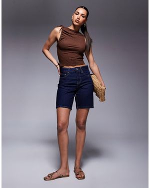 River Island Denim Bermuda Short - Blue