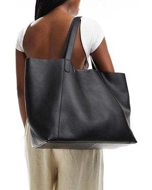 Accessorize Leather Tote Bag - Black