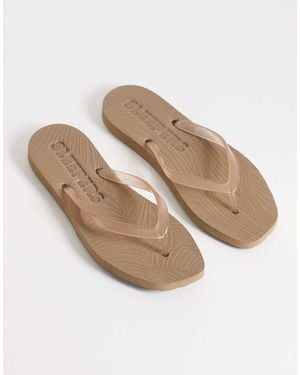Sleeper Chanclas Color Arena Transparentes Tapered De -Neutro