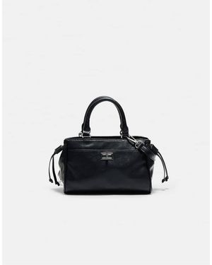 Stradivarius Mini Borsa City Con Patta Nera - Nero