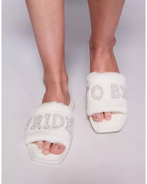 ASOS Ziva Bride Mule Slippers - Pink