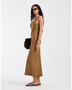 & Other Stories Linen Viscose Maxi Dress - Natural