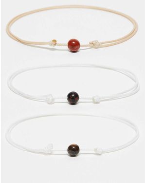 FADED FUTURE Confezione Da 3 Bracciali - Bianco