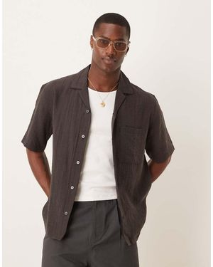 Mango Camicia A Maniche Corte Vestibilità Comoda - Nero