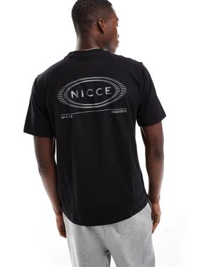Nicce London Back Print Logo T-shirt - Black