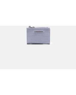 Stradivarius Mock Croc Purse Wallet - White