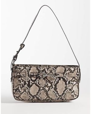 Abercrombie & Fitch Y2k Shoulder Bag With Hardware Detail - Metallic