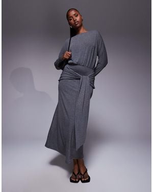 ASOS – langärmliges maxikleid - Blau
