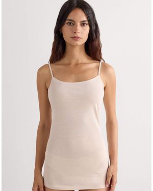 Intimissimi Ultrafresh Cotton Vest Top - Natural