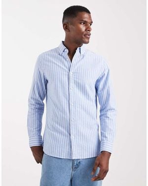 Superdry Classic Oxford Long Sleeve Shirt - Blue