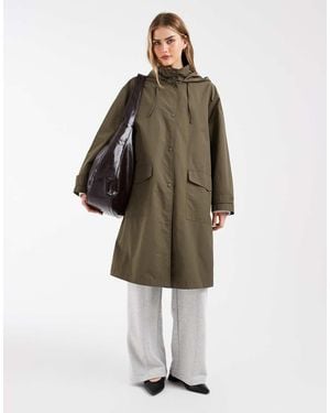 ASOS Shower Resistant Chuck On Coat - Green