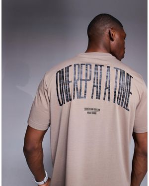 adidas Originals Adidas Training T-Shirt With Graphic Print - Brown