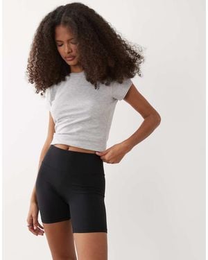 ARKET Soft Stretchy legging Shorts - Black