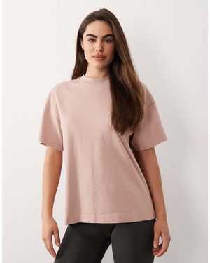 4505 Icon Heavyweight Cotton Oversized T-shirt With Quick Dry Finish - Natural