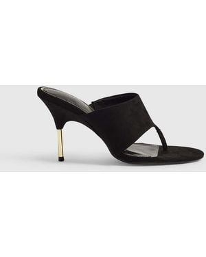 River Island Toe Thong Heeled Sandals - White