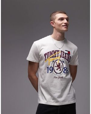 Tommy Hilfiger Varsity College Graphic T-shirt - Gray