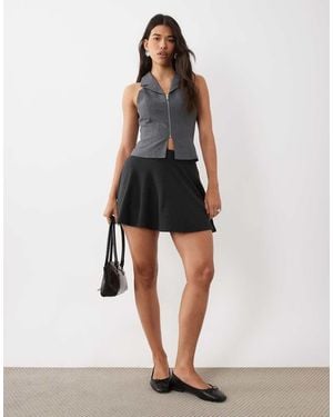 ASOS Supersoft Mini Circle Skirt - Black