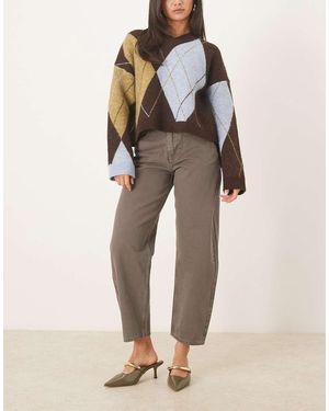 ASOS Slim Barrel Leg Jean - Natural