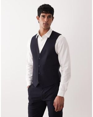 ASOS Skinny Suit Waistcoat - Blue