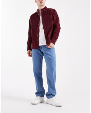 Only & Sons Vaqueros Azul Medio De Corte Recto Edge De - Rojo