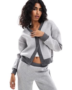 ASOS Gilet molletonné d'ensemble - chiné - Gris