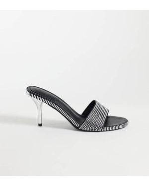 Kaiia Exclusive Diamante Mule Heel - Metallic