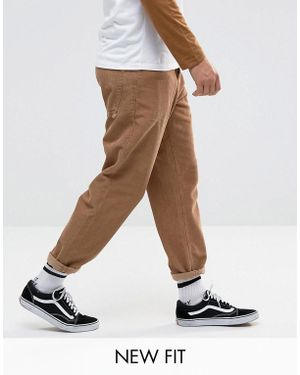 ASOS Asos Skater Cords In Tan - Brown