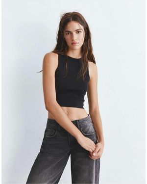 Pull&Bear Tank Top - Black