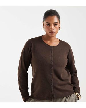 ONLY Vest Met Knoopsluiting - Bruin