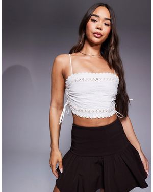 River Island Embellsihed Peplum Cami - Grey